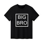 Xinhuida Kids Baby Boy Big Brother T Shirt Tops Toddler Lil Bro Pullover Tees Twins Sibling Matching Clothes Outfit (Big Bro 1-Black, 2-3 Years)