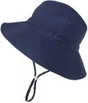 Sarfel Baby Sun Hat Summer Baby Boy Hats UPF 50+ Sun Protection Toddler Hat Bucket for Baby Girl Adjustable Kid Cap, Navy, 6-24 Months