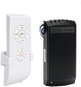 E-More Kit Telecomando Ventilatore, Kit Telecomando Wireless Universale per Ventilatore a soffitto con 4 Tempi 3 velocità e Controllo della Luce per la Sala espositiva dell'hotel per L'Ufficio