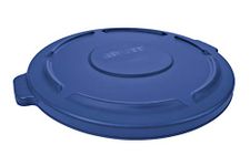 Rubbermaid Commercial BRUTE Trash Can Lid, 32 Gallon, Blue, FG263100BLUE