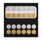 S.A.V.I 1PC. Nail Art Decorations Palette Golden Silver Caviar Beads DIY Nail Art Accessories For Manicure