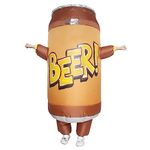 VURPOKSI Inflatable Beer Costume Funny Blow up Costume for Cosplay Party Festival Halloween Costume Adult Size