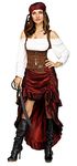 Fun World Women's Pirate Queen Costume, Multi-Colored, Med/Lrg