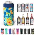 Frost Buddy Universal Can Cooler - Fits all - Stainless Steel Can Cooler for 12 oz & 16 oz Regular or Slim Cans & Bottles - Stainless Steel