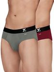 XYXX Men’s Aero Silver Cotton Underwear for Men, Anti-Odour Silver Tech, Lasting Freshness, Moisture Absorbent Pack of 2 (XXL; Dark Maroon + Frost Grey)