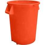 Sparta Bronco Round Waste Bin Trash Container 20 Gallon - Orange