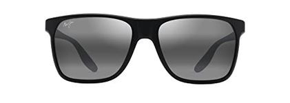 Maui Jim Men's Pailolo W/Patented Polarizedplus2 Lenses Sunglasses, Black/Neutral Grey Polarized, Large