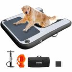 Gymodel Inflatable Dog Boat Ramp, Non-Slip Floating Dock Ladder for Pools, Boats & Lakes, Dog Pool Ramp for Dogs Up to 200 Pounds