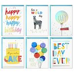 Hallmark Birthday Cards Assortment, 24 Cards with Envelopes (Rainbow Lettering, Best Day Ever)