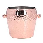 Ice Bucket, Drink Ice Bucket, Stainless Steel Ice Bucket for Bar Party Club Restaurant Silver Copper Plated(Copper Plated)