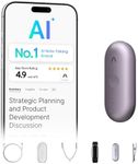 AI Voice Recorder, PLAUD NotePin Voice Recorder, App Control, AI Notetaker, AI Transcribe & Summarize Support 112 Languages, 64GB Memory, Audio Recorder for Lectures, Meetings, Purple