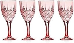 Godinger Blush Goblet Wine Glass Dublin Collection, Set of 4