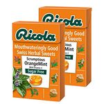 Ricola Scrumptious Orange Mint Sugar Free Candy - 2 Pack, 2 X 45 Gram