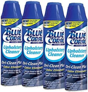 Blue Coral DC22 Upholstery Cleaner Dri-Clean Plus with Odor Eliminator, 22.8 oz. Aerosol, Pack of 4