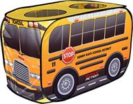 Pop Up School Bus – Indoor Playhouse for Kids | Yellow Vehicle Toy Gift for Boys and Girls – Sunny Days Entertainment