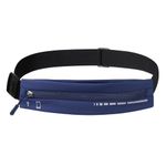 Rbenxia Slim Running Belt for Women Men Water Resiatant Runners Fanny Pack Adjustable Waist Pouch Reflective Phone Holder Running Gear Accessories for Sport (Blue)