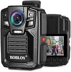 BOBLOV HD66-02/D7 Police Body Camera, 1296P Waterproof Police Body Camera with Audio, 2 Batteries and Charging Dock Station and 170degree Wide Angle, Night Vision Body Camera (64GB)