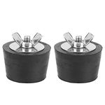 Expansion Plugs, 2PCS 1.5in Rubber Expansion Winterizing Plug for Swimming Pool Spa Pipework Winter Fittings Used as Pipe Plugs to Plug Skimmers