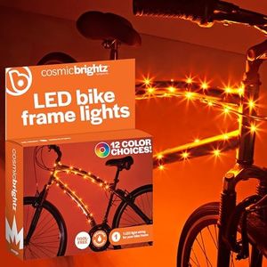 Brightz CosmicBrightz Orange LED Bike Frame Rope Light for Kids & Teens