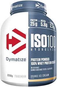Dymatize ISO 100 Orange Ice Cream 2,2kg - Hidrolizado de Proteína de Suero Whey + Aislado en Polvo