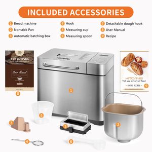 KITCANIS 19-in-1 Bread Maker – Multifunctional Automatic Bread Machine