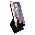 ARS TECH Tabletop MS Mild Steel Tablet Desktop Cell Phone Stand Holder for Mobile Phone and Tablet (Up to 12 inches), Black