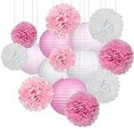 15Pcs Party Pack Paper Lanterns and