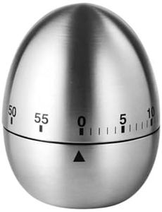 Kitchen Timer Visual Timer Mechanical Timer 60 Minutes Timer Chef Cooking Timer with Loud Alarm, No Batteries Required (Egg Shaped)