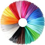 15 Bright Colors 1.75mm 3D Pen PLA Filament Refill, Each Color 10feet, Total 150 Feet 3D Pen/3D Printer PLA Sample Pack, Compatible with MYNT3D / SCRIB3D Printing Pen