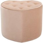 BIRDROCK HOME Heart Tufted Pink Vel
