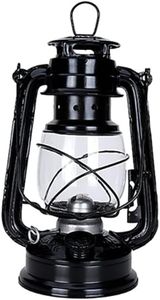 Kerosene Oil Lantern Vintage,Retro Oil Lamp Handmade Kerosene Lamp,Antique Metal Hanging Lantern,Outdoor Camping Hanging Light/Lamp (B)