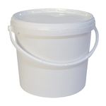 5 Litre Food Grade Plastic Bucket with Lid - Multipurpose Ideal for Homebrew Winemaking Preserving Etc.