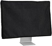 kwmobile Dust Cover for 20-22" Monitor - Linen Monitor Display Protector - Protect Your Computer Screen - Black