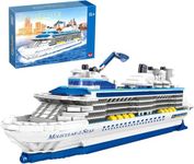 FULHOLPE Cruise Ship Building Blocks Set, 2428Pcs MOC Boat Molecular of The Seas Model Bricks Construction Toy Compatible with Major Brands