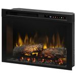 Dimplex 33 Inch Built-in Electric Fireplace - Multi-Fire XHD Firebox with Logs and Realistic Multi-Color Flames | Model: XHD33L