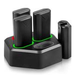 Rechargeable Battery Pack for Xbox Series Xbox One Controller, TechKen Batteries Charger Charging Dock (Medium)