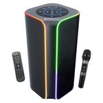 Zebronics 2026 Launch 120W Portable Party Speaker, Dual 13.33cm Drivers, Upto 7hrs Playback, Wireless Mic, TWS Function, 9 RGB Modes, BTv5.3, USB & AUX, Rapid Charge, Carry Handle (Party FYRE 700)