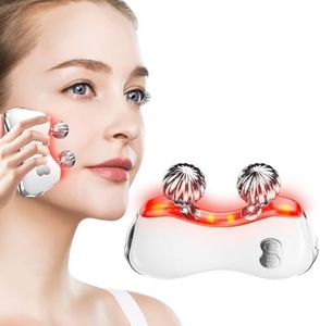Electric Gua Sha Facial Tools, Facial & Body Massager Tools with Heat and Vibration, MEBAO 5 LED Lights Gua Sha Device with 2 Metal Roller for Eyes, Neck, Face