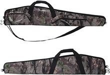 Waxaya Scoped Rifle Case Soft Shotgun Carrying Bag with Accessory Zipper Pockets (Camouflage, 40inch)