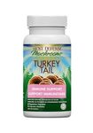 Host Defense Turkey Tail Mushroom Capsules 60 Count| Immune Booster Support Supplements for Immune System Depletion, Liver Inflammation, Detox Support and Gut Dysbiosis |1000mg Mushroom Mycelium Supplement Powder per Serving