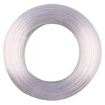 DERPIPE Clear Vinyl Tubing - 1/8" ID 1/4" OD PVC Tube Food Grade Flexible Plastic Pipe Hose for Homebrewing, Siphon Pump 30.5 Meters(100ft) Length