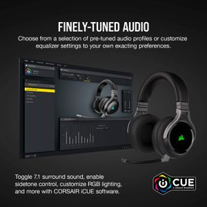 Corsair Virtuoso RGB Wireless Gaming Headset – Black