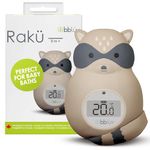 bblüv Raku - 3-in-1 - Baby Bath Thermometer °C/°F - Floating Water Thermometer Baby & Room Thermometer - Infant Baby Bath Essentials