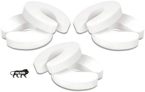 KidDough Baby Proofing Finger Pinch Door Guard for Kids Safety - Pack of 6 White C-Shape Door Stopper Guard, for Accidental Door Lock & Slamming Door Protection for Child, Babies & Pet Safety