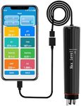 Kactoily 7-in-1 Smart Bluetooth Water Tester, Portable Digital pH/TDS/EC/ORP/Temperature/Salt/SG Meter with App Alert, Ideal for Pool/Aquarium/Hydroponics/Pond