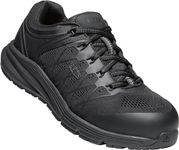 KEEN Utility Women’s Vista Energy Low Height Composite Toe Industrial Work Sneakers, Black/Raven, 6 2E (Wide) US