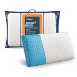 Silentnight Impress Cooling Memory Foam Pillow - Comfortable Pressure Relief - Breathable Temperature Regulation - Infused with Cooling Gel Foam - Hypoallergenic and Machine Washable Removable Cover