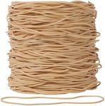 Foshine Rubber bands large, Beige rubber band 7 inch 250Pcs Elastics Bands size 117A Long rubber bands for office supplies home Big Rubber Bands #117A (7" x 1/16")