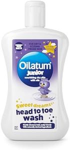 Oilatum Junior Sweet Dreamz Head to Toe Wash, for Dry, Sensitive and Eczema-Prone Skin, Soothing and Hydrating Cleanser for Kids, Dermatologist Recommended for Itchy and Irritated Skin, 1 x 300ml