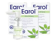 Earol | Olive Oil Ear Wax Removal Spray | Clinically Proven | Reduces Need for Syringing | Metered Dose | 3 Pack of 10ml Oil Spray Bottle